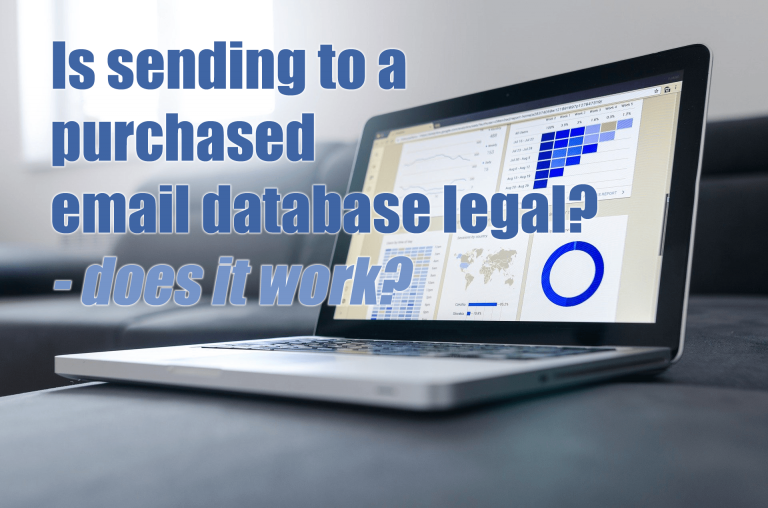 Is sending to a purchased email database legal? – Does it work?