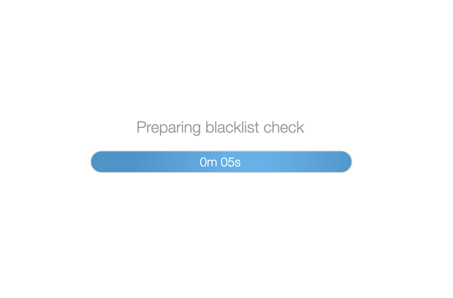 Blacklist check