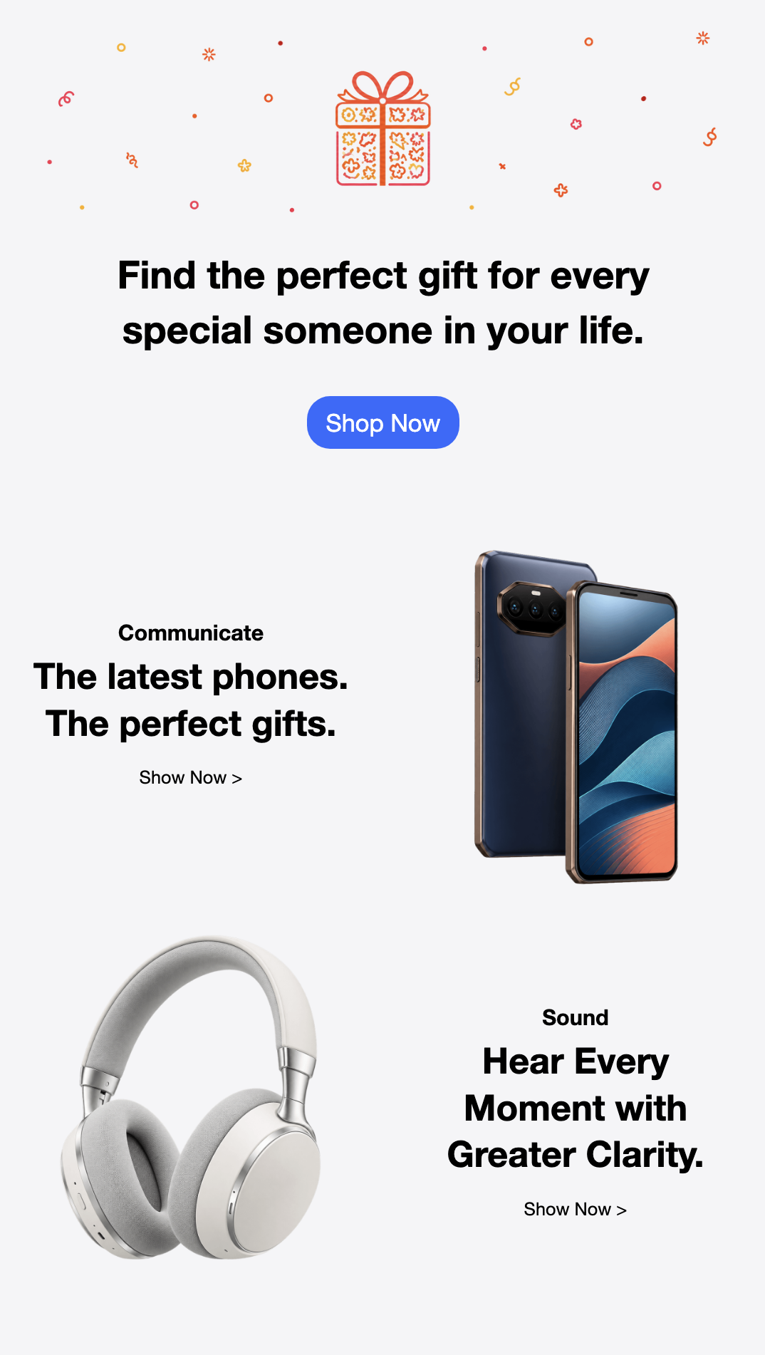 The perfect gift email template example