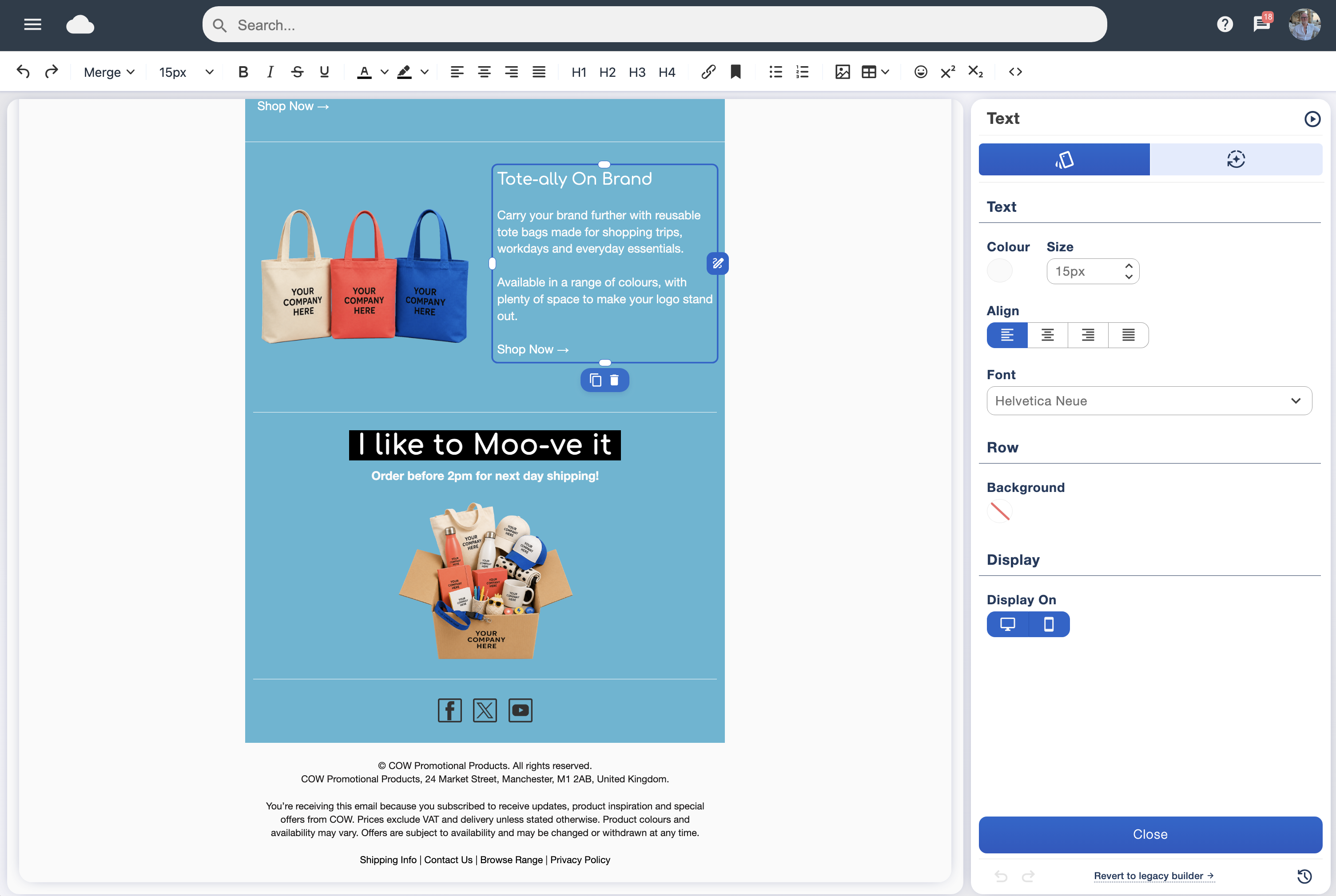 Email Blaster email marketing software dashboard
