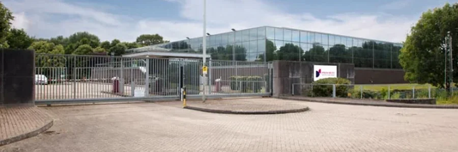 Entrance to the UK data centre site