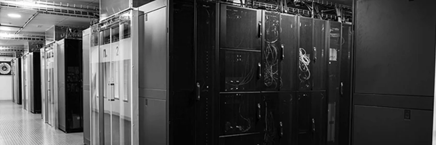 Server racks inside the data centre
