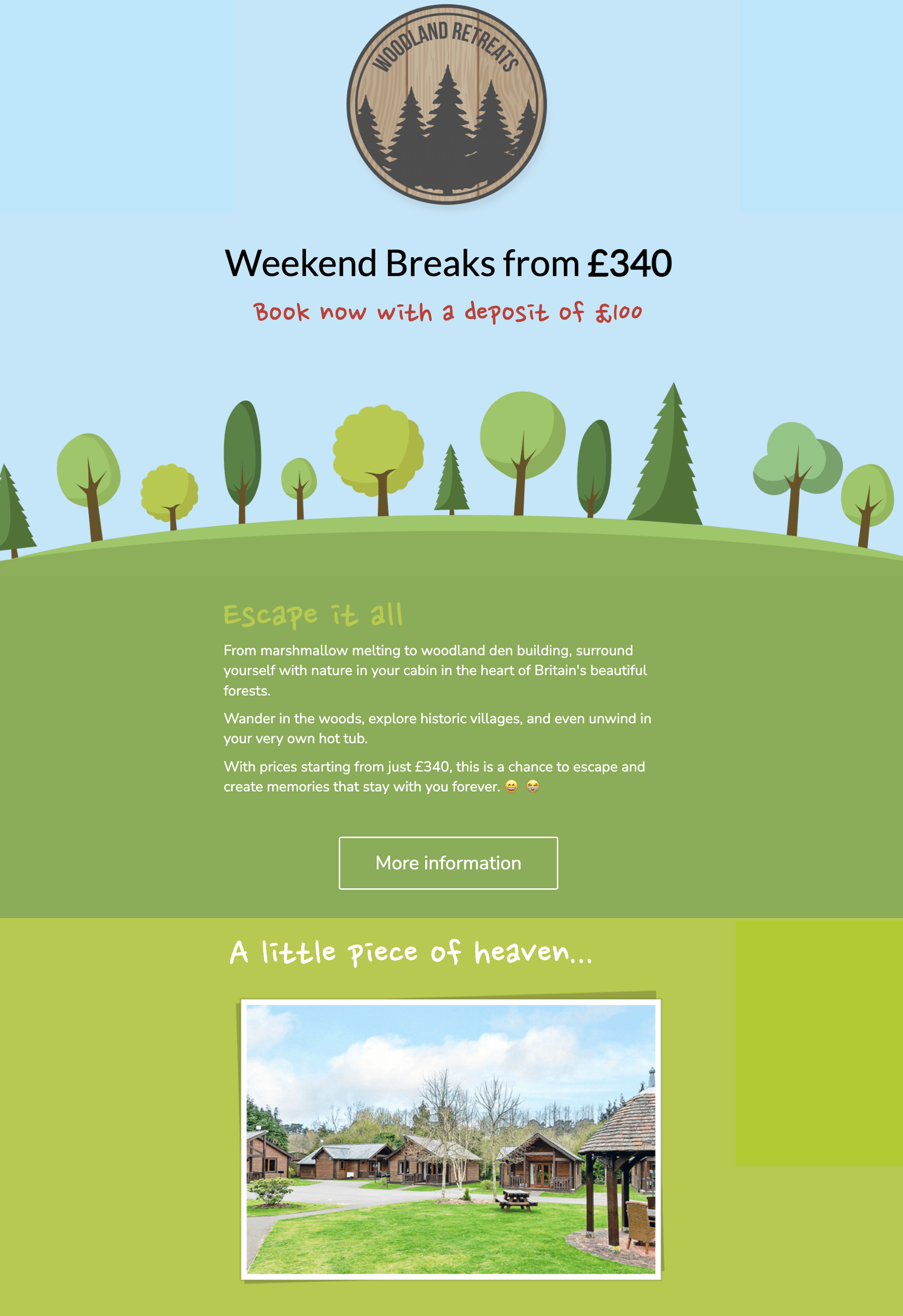 Weekend Breaks email template