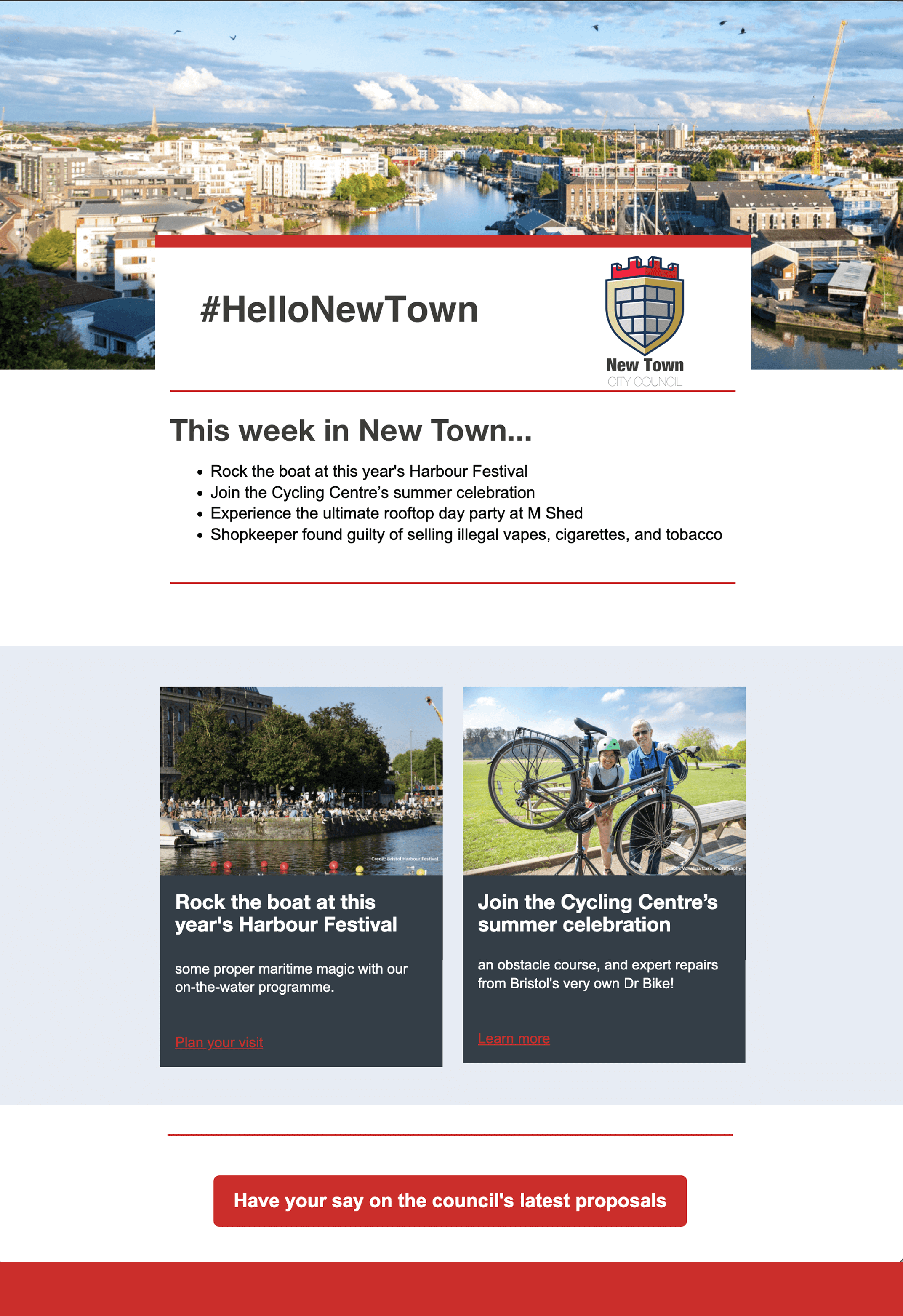News from your community email template