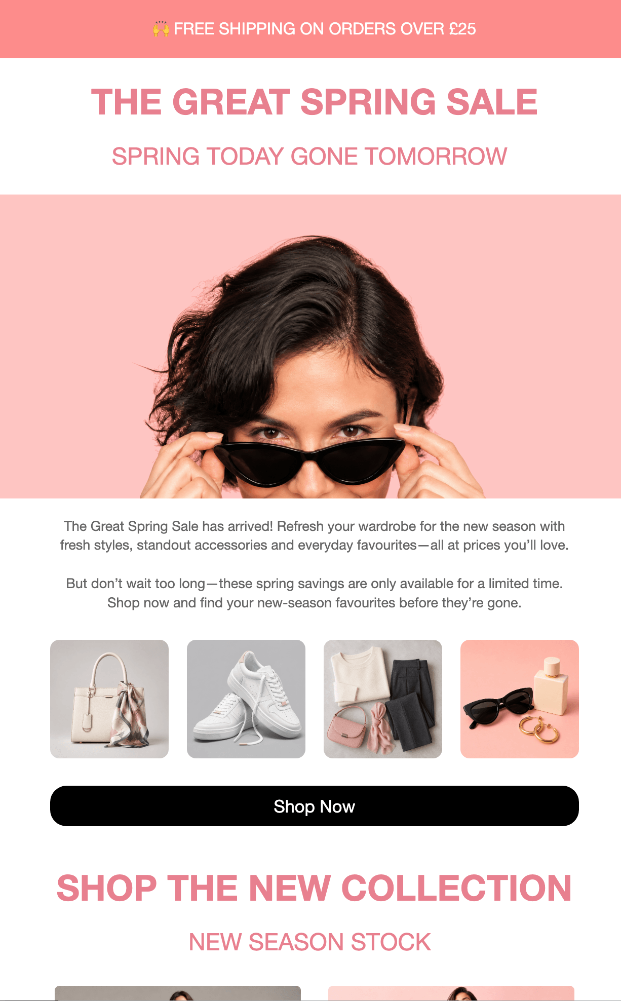 The Great Spring Sale email template