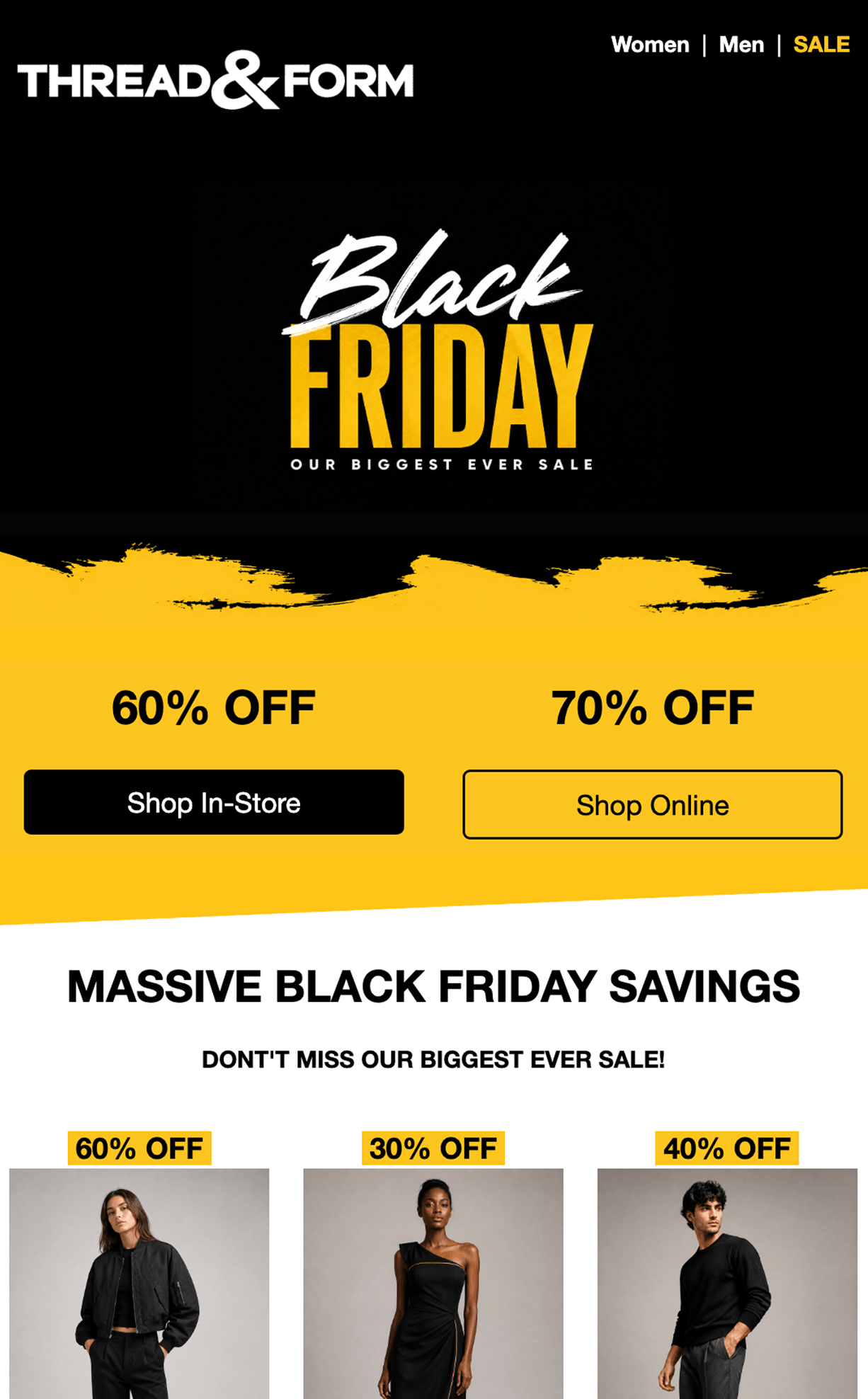Black Friday Fashion email template