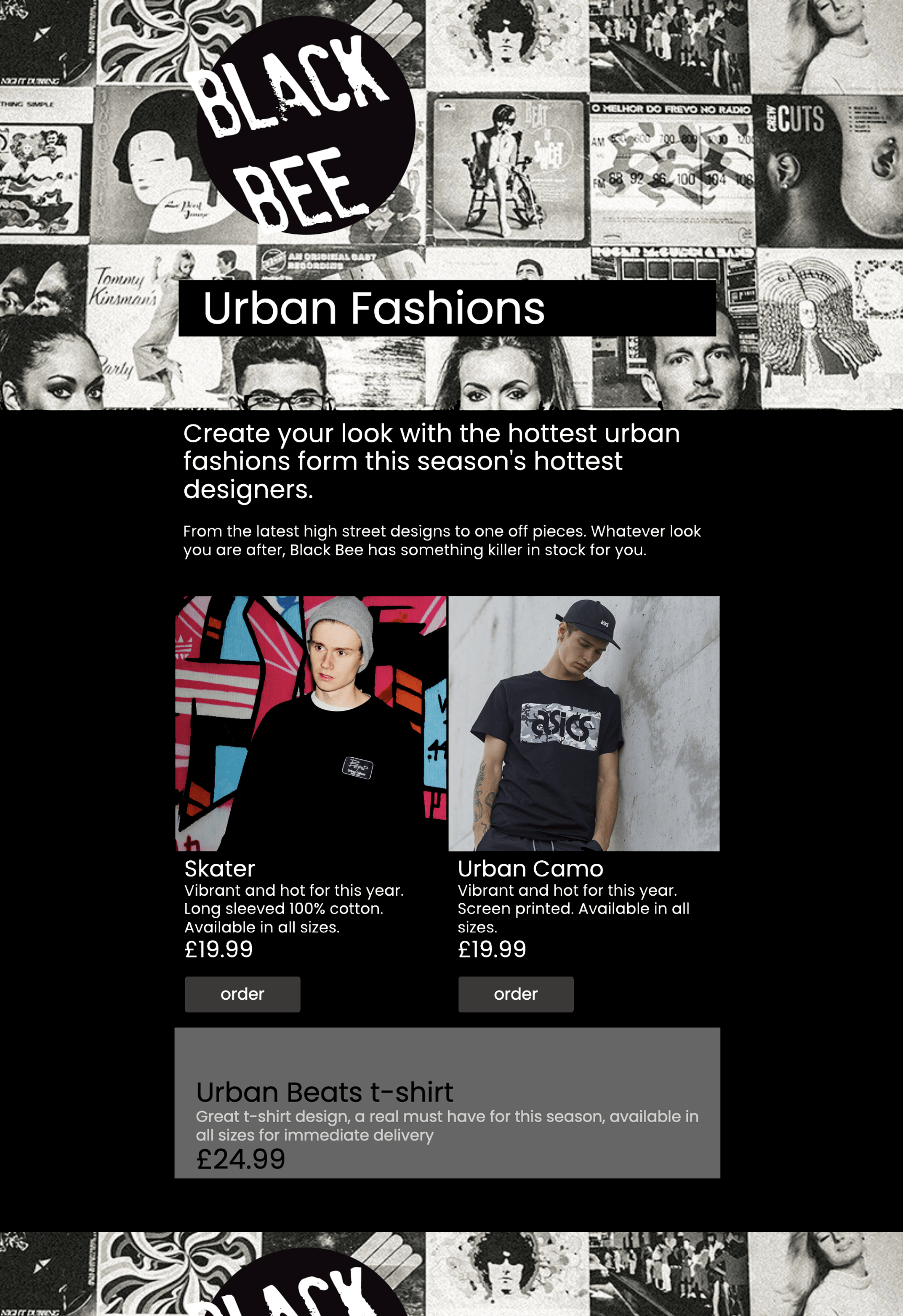 BLK Clothing Sale email template